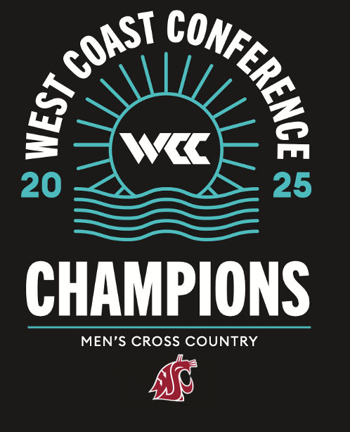 Washington State Cougars - 2025 WCC Men's Cross Country Champions T-Shirt