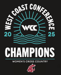 Washington State Cougars - 2025 WCC Women's Cross Country Champions T-Shirt