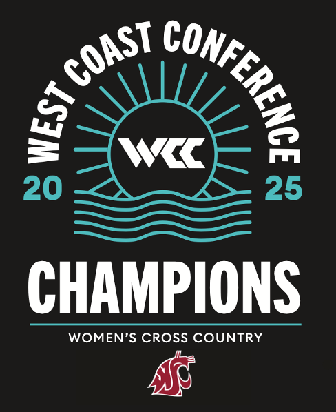 Washington State Cougars - 2025 WCC Women's Cross Country Champions T-Shirt
