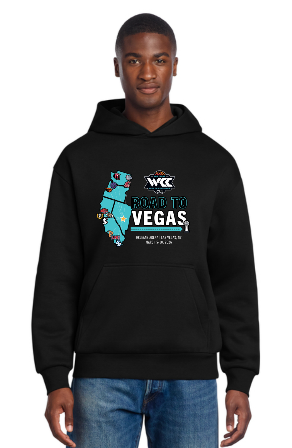 Men's and Women's Basketball Championship "Road to Vegas" Hooded Sweatshirt