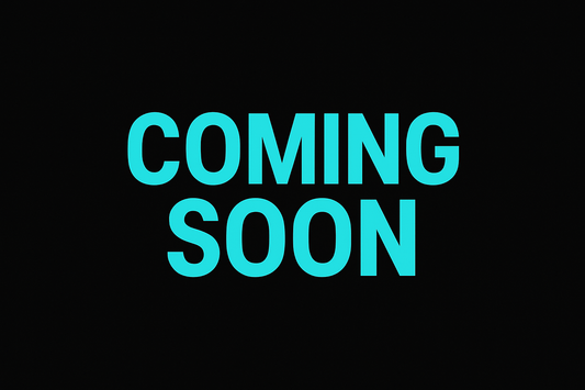 COMING SOON text with Black background